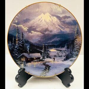 ❤️SOLD❤️Vintage Thomas Kinkade-Soft Morning Light-Collector Plate-Bradford